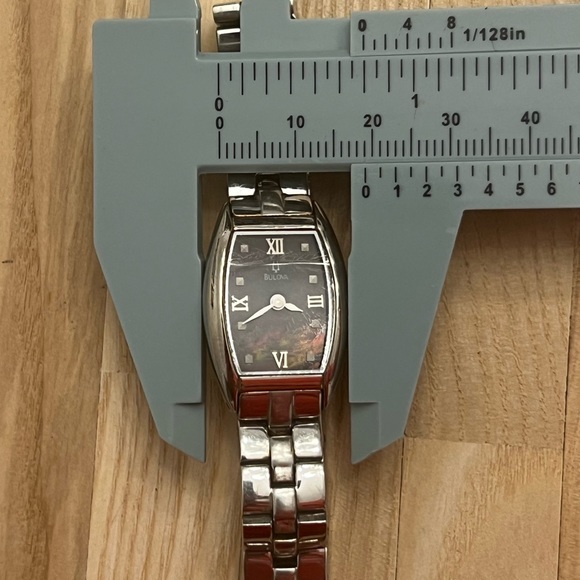 Bulova Ladies Watch Abalone Dial Stainless Bracelet Hidden Clasp 96C97 - Picture 12 of 15